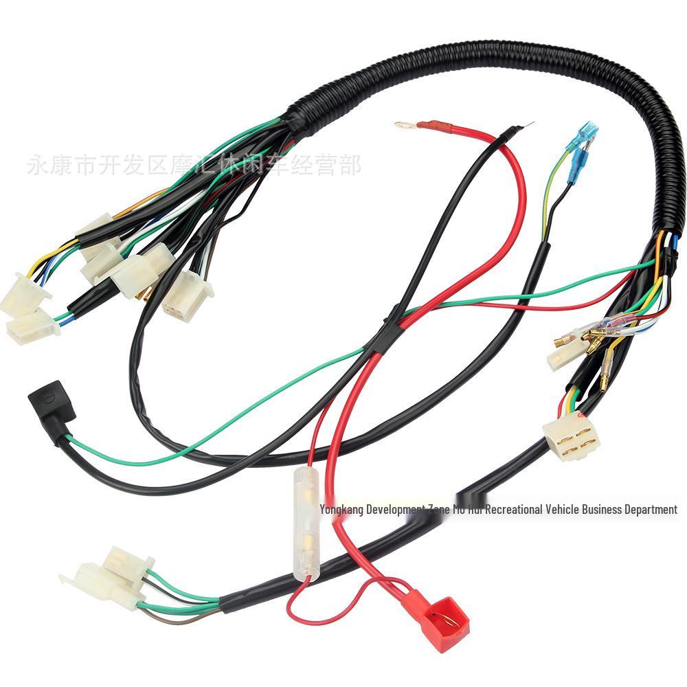 ATV Quad Accessories: 50-110CC Full Wiring Harness for SunL Kazuma