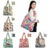 Printed Design Folding Shopping Bag Large Size Foldable Grocery Bag  for Storage