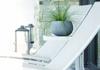 Concrete Pot Sphere Bowl Dkb290 With Insert | Black Concrete