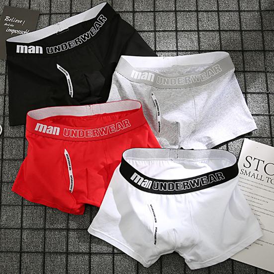 Pánské spodky Super měkké šetrné k pokožce Elastický pas Bezešvé Prodyšné Bavlna absorbující pot Pánské strečové boxerky Spodky s přiléhavým střihem pro dospělé