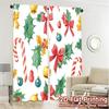 2pcs,Curtains Christmas Candy Holly Bells (4) Modern Window Curtain 100% Polyester Curtains Decorations Outdoor Decorative for