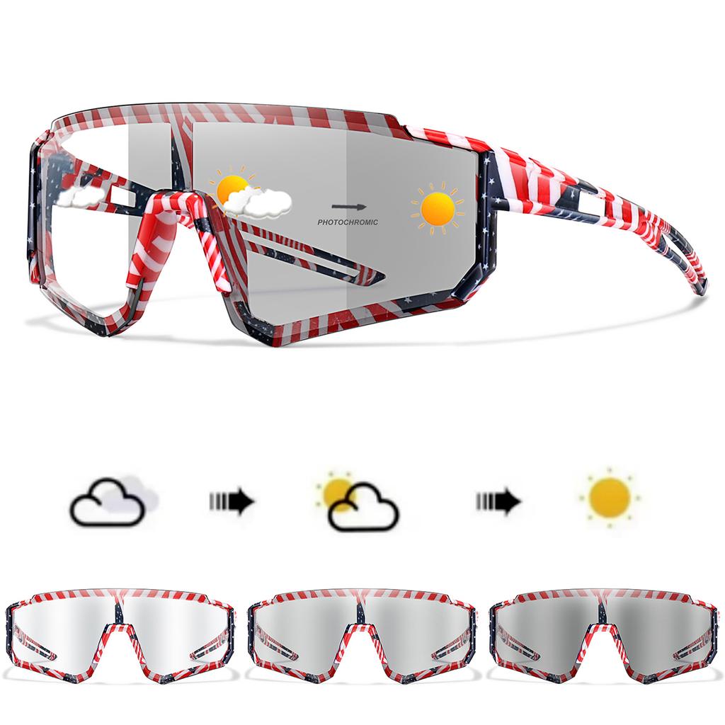 Fashion Photochromic Sunglasses Men Women Bicycle Mtb Bike Fishing Running Cycling Sports Goggles Comfortable Eyewear
