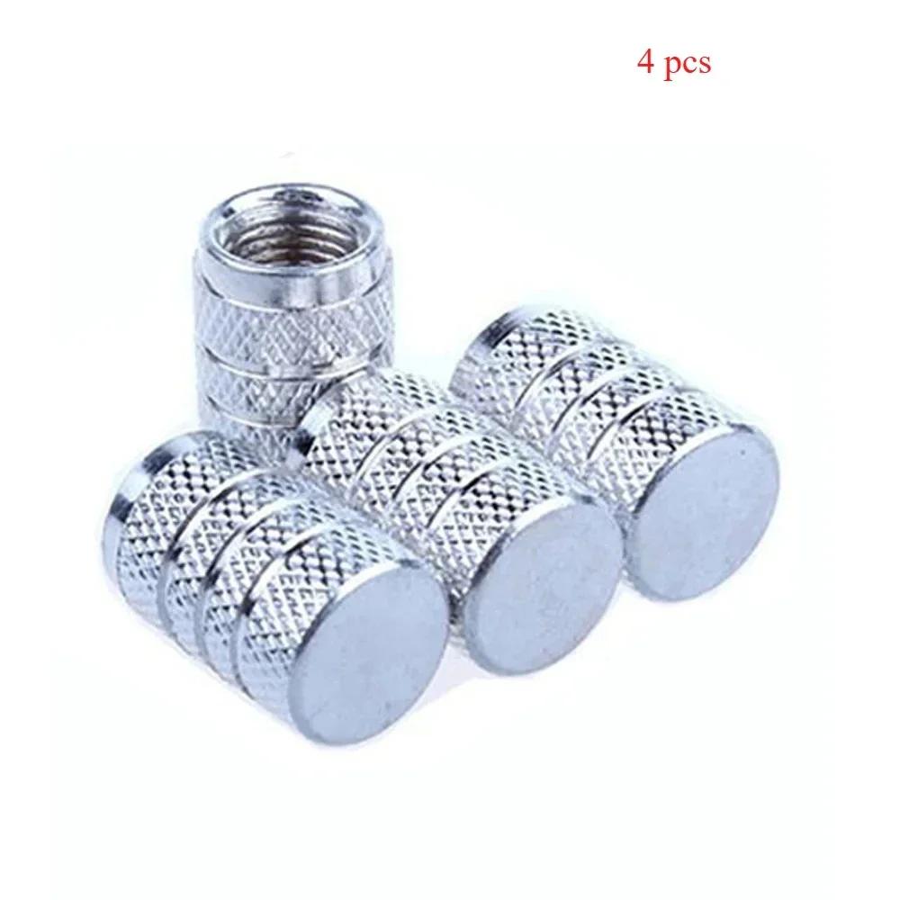 4pcs Universal Car Wheel Tire Valve Stem Caps Dust Covers Aluminum Tire Wheel Stem Air Valve Cap Car Accessories