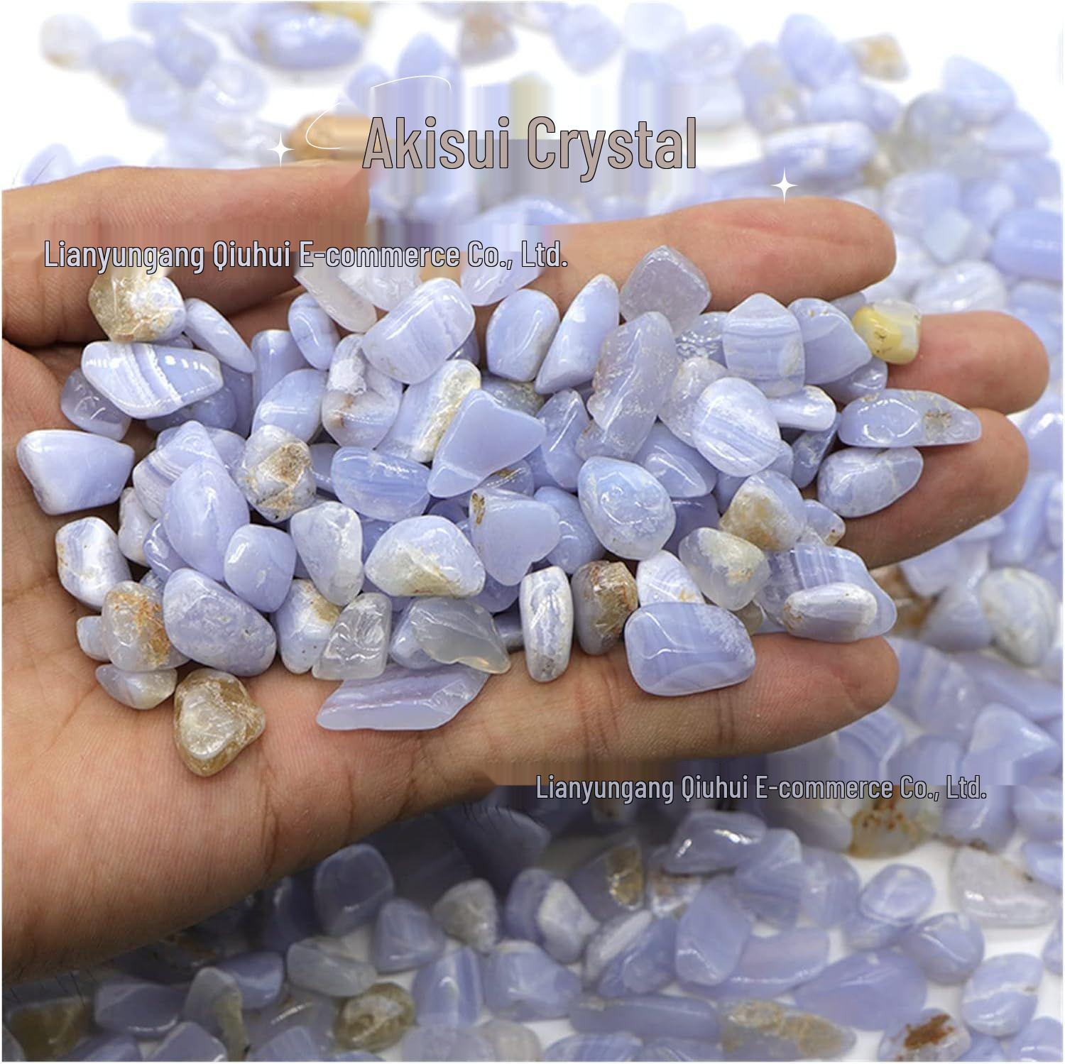 

Синий халцедон и голубой кружевной агат, крошка для бонсай, аквариума и декорации 3-5mm