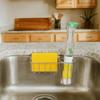 Stainless Steel Sink Hanging Basket Rounded Corners Sponge Storage Basket Sink Drain Rack  for Home