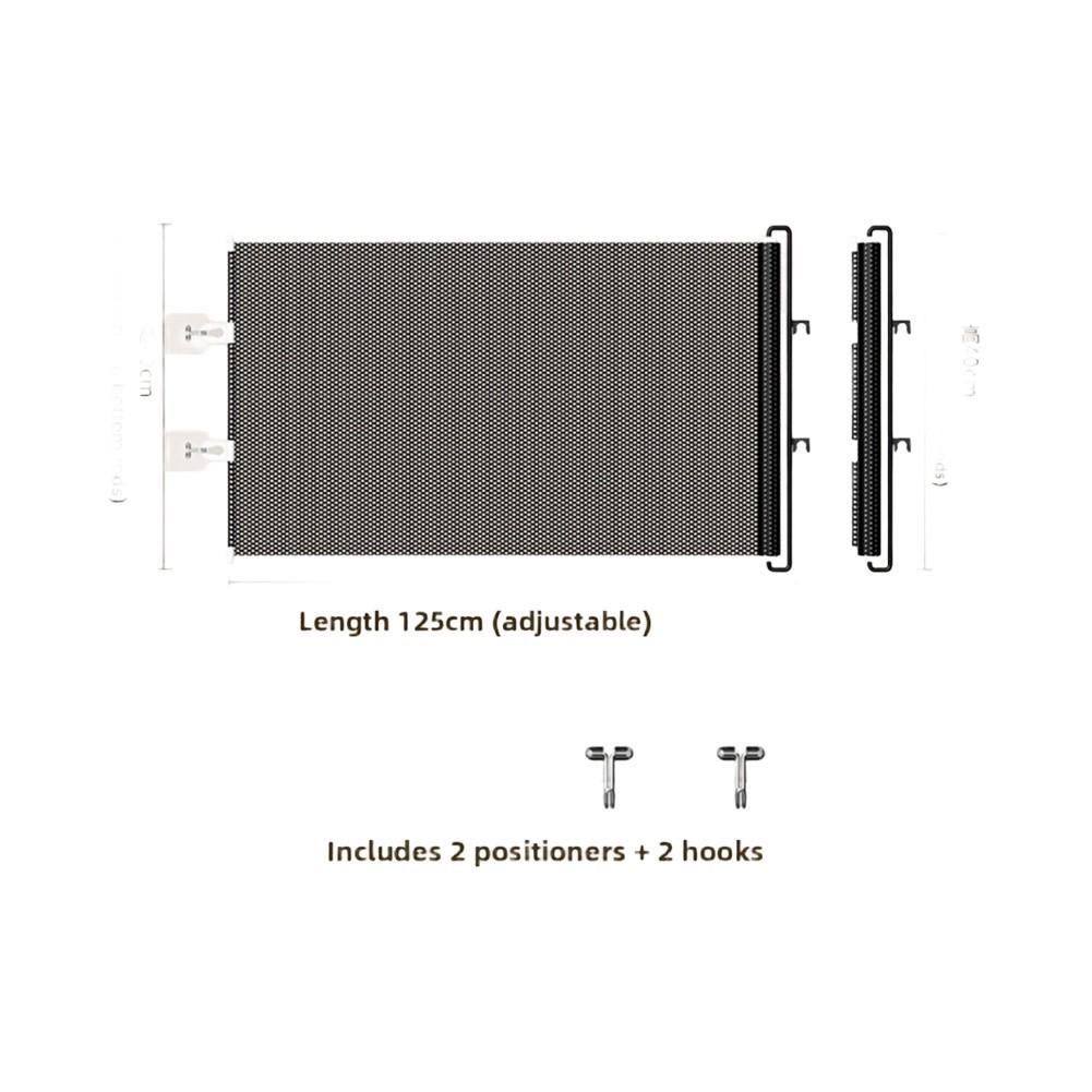 Retractable Design Retractable Pet Gate Cat Barrier Double-hook Structure
