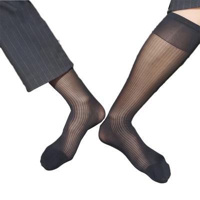 Sexy pánske ultra tenké lýtkové business ponožky Letné priehľadné tenké formálne ponožky do trubice Pánske pančuchy