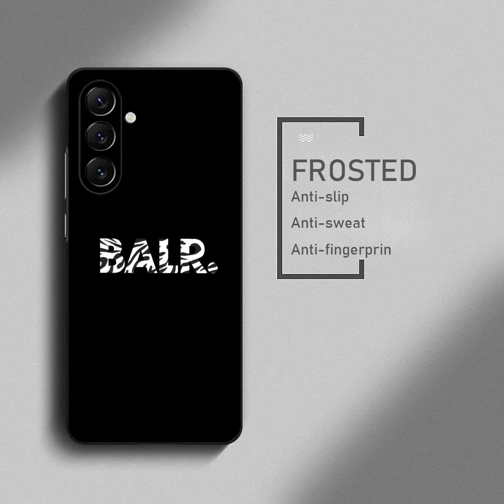 Trendy fashion B-BALR Phone Case For Samsung Galaxy S26 S25 S24 S23 S22 S21 Plus Ultra Note20 Soft Black