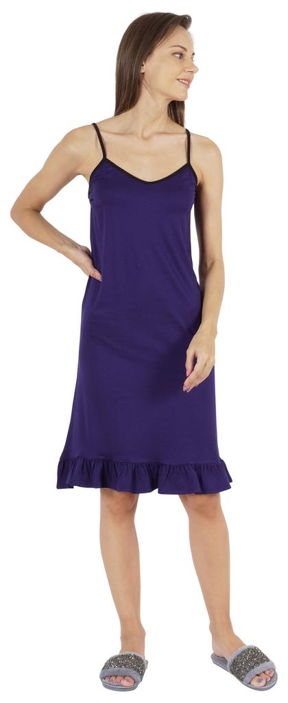 Inkmeso Solid Women  s Spaghetti Strap Nightwear Sleeveless Chemise