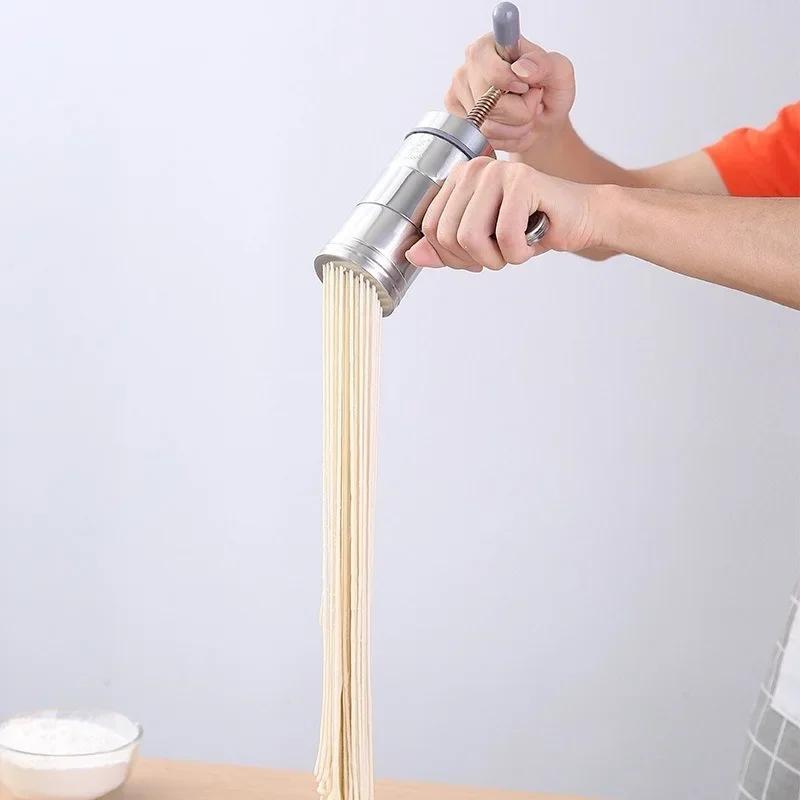 Home Kitchen Manual Noodle Machine Stainless Steel Tool Manual Noodle Press Multifunctional Manual Food Processing Machine