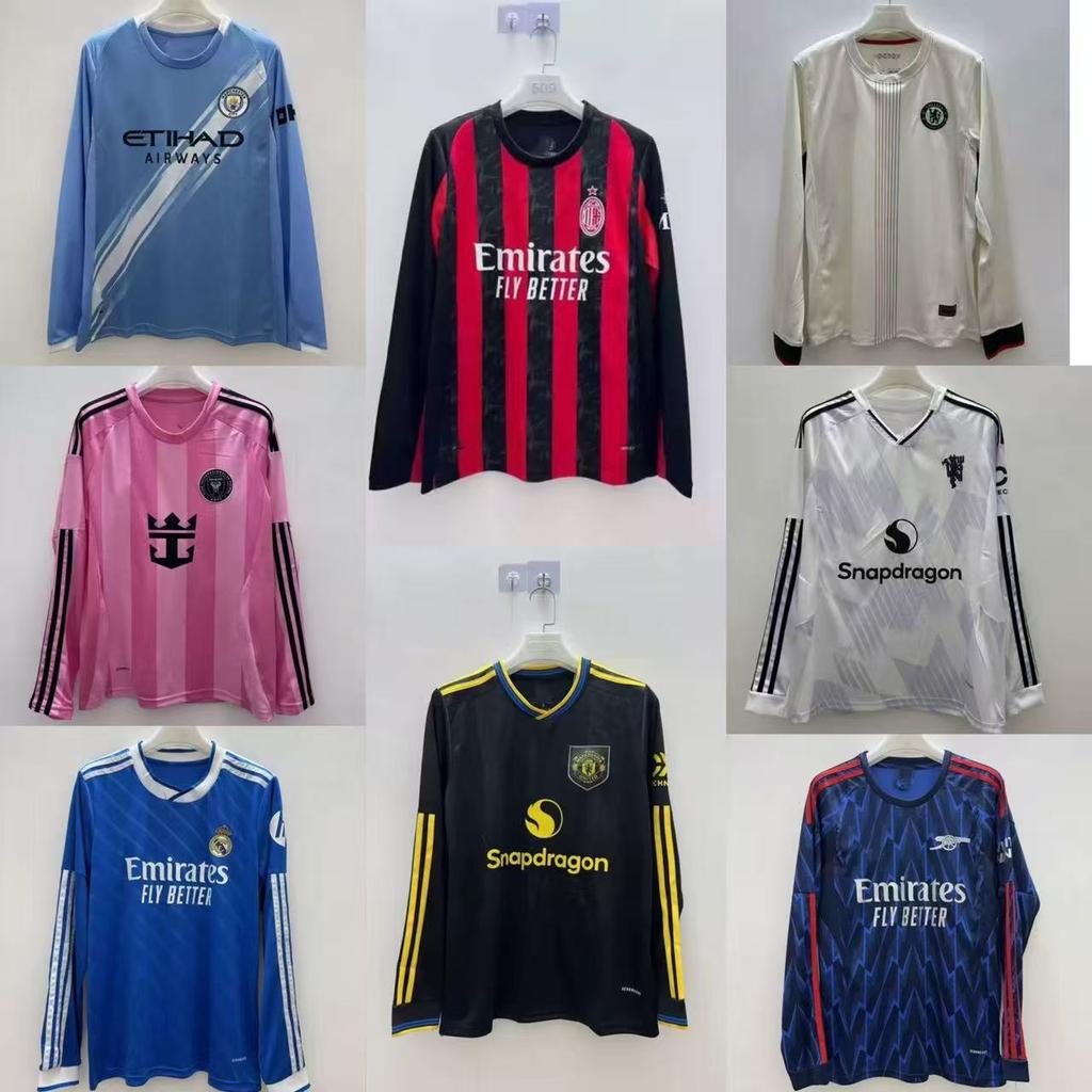Thai Version Of Football Clothes 2526 Real Madrid Jersey Home Long-sleeved Shirt Quick-dry Rangers Commemorative Edition Fan