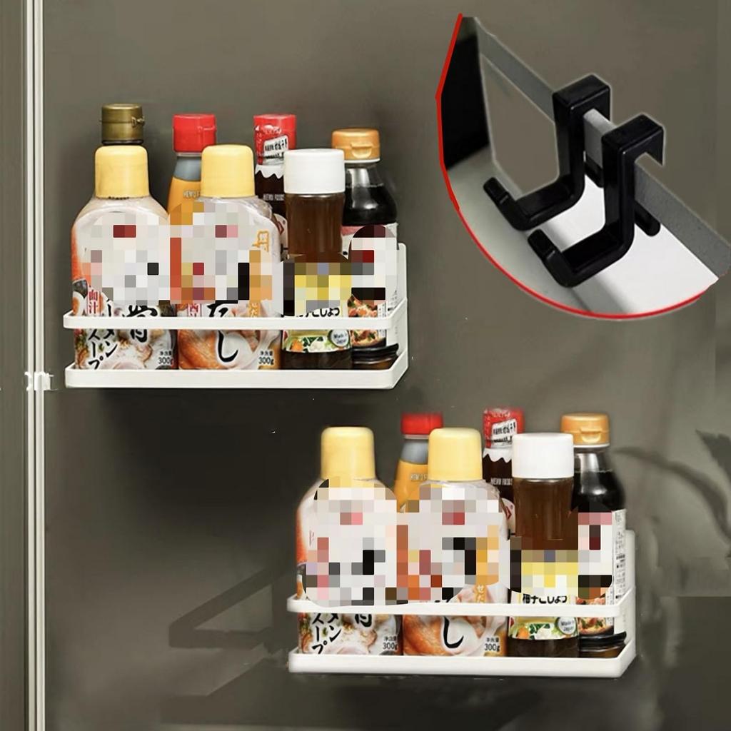 Eachjoy Magnetic Spice Rack, Laundry Storage, Refrigerator Side Rack x 2 Set (White)