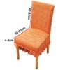 Fashion High Back Dining Chair Cover Elastic Spandex Slipcover Stretch Chair Cover Stretch Jacquard Jacquard Chair Cover Kitchen