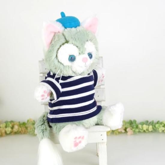 Clothes for Stuffed Animals Such As Made In Knit Cds524pt Puppets, Gelatoni, Clothes, Costumes, Japan, T-shirt, Navy, Striped, Dress-up, Birthday,