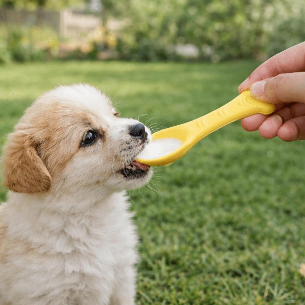 3 Pieces Bite Resistant Pet Canned Spoon Silicone Cat Feeding Scoop Pet Tableware Food Mixing