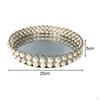 Cosmetic Makeup Tray Serving with Side Bars European Style Creative Ornate Decorative Mirror