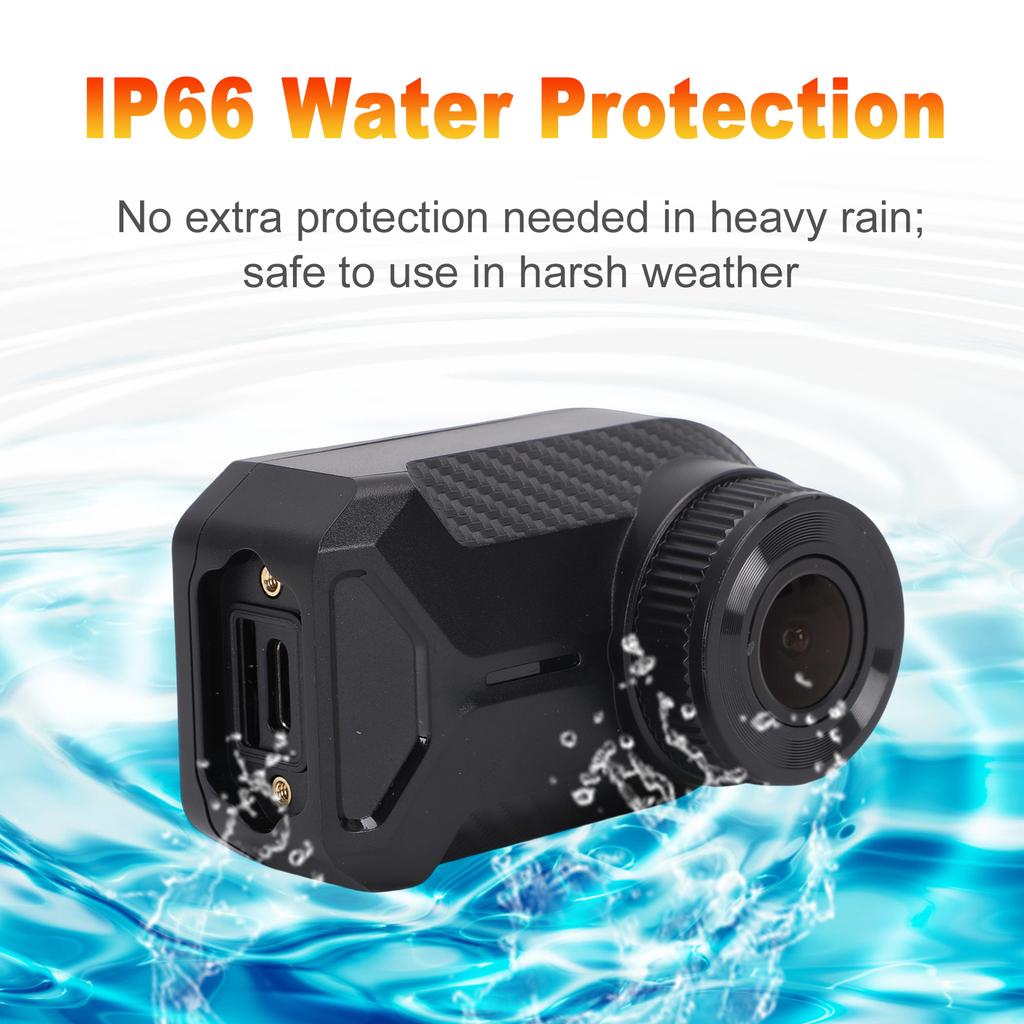 2K Motorcycle Dash Cam, 2.4G WiFi Riding Recorder with APP Control, Loop Recording, Plug and Play, TF Card Support