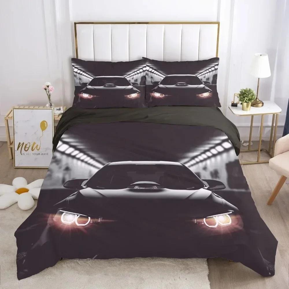 Cars Vehicles Bedding Set Boys Bedroom Decor Sports Cars 3d Print Duvet Cover Set Sigle Twin Double Full Queen King for Adults