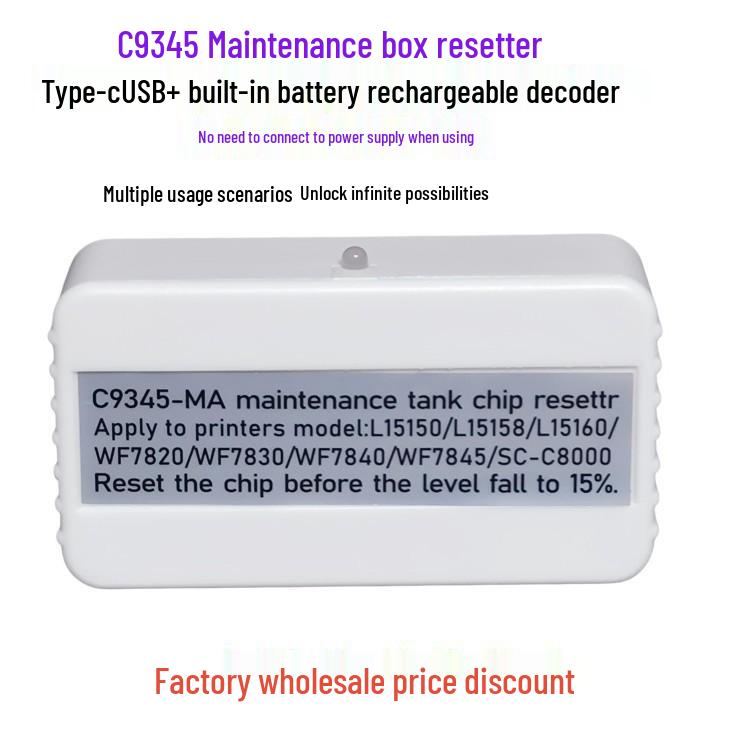 Chip de Caja de Mantenimiento del Tanque de Tinta Residual para Modelos C9345, L15158, L15168, L15150, L15160, L8050, L6578