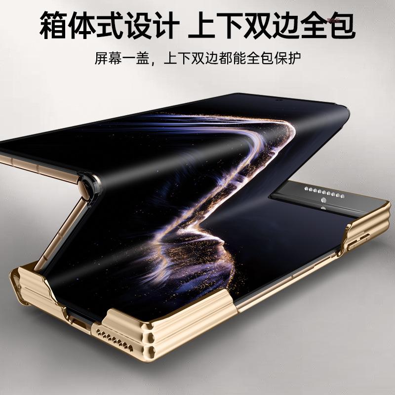 Applicable Huawei matext mobile phone case lens holder dual central axis anti-drop XTs electroplating anti-drop Internet celebrity xts leather case