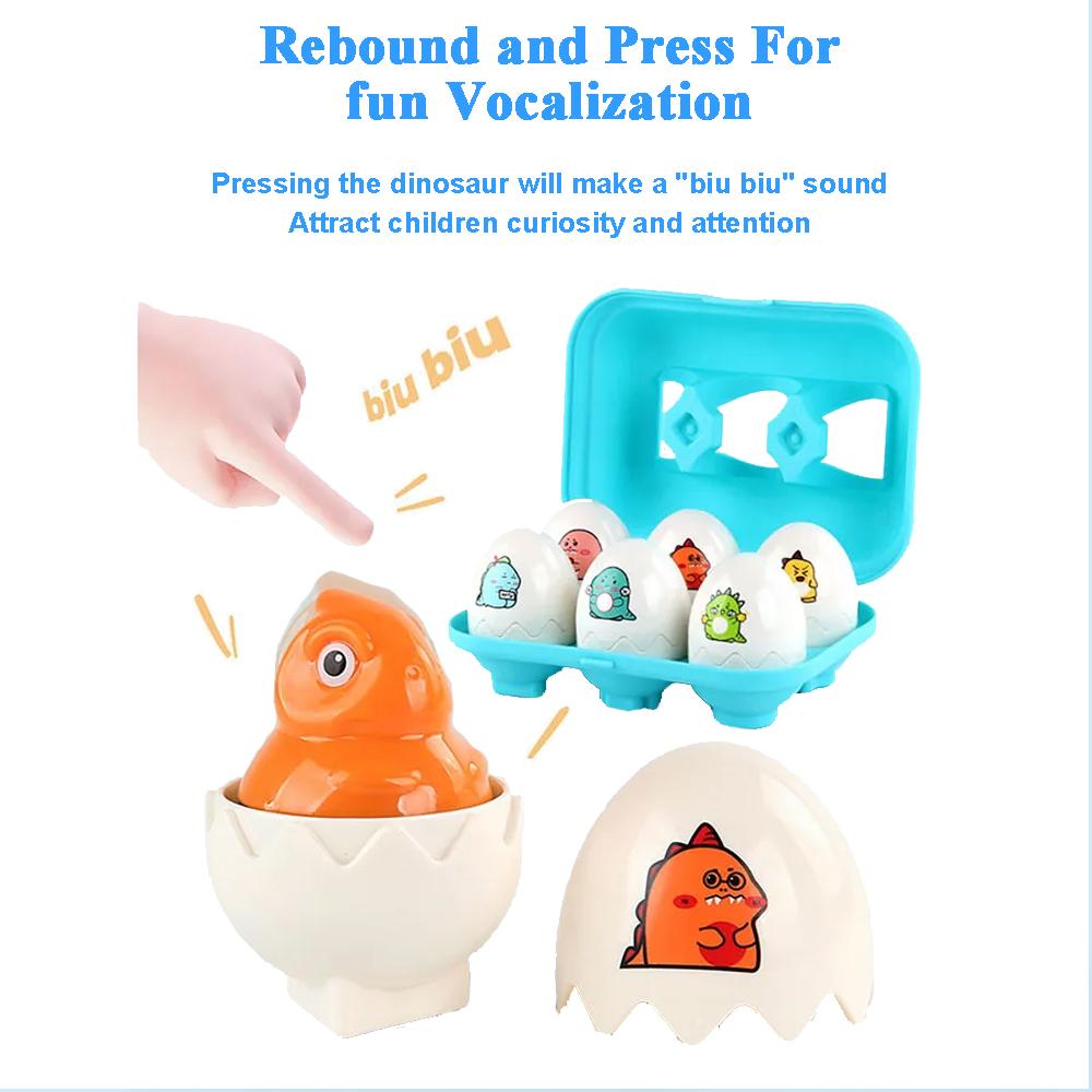 Smart Egg Toy Shape/Dinosaur Toy Matching Egg Sorting Counting Colour Recognition Educational Toy for Children DIY Graffiti Gift