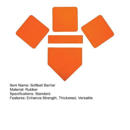 5 Stück/Set Softball Baseball Barriere Verbessern Sie Kraft Bewegung Verdickte Gummi Trainingsbälle Wasserdichte Barriere Baseballfeld Aufbau-Kit