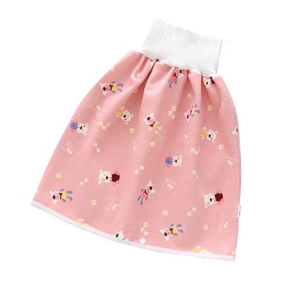 (SU)Natural Washable Baby Diaper 3 Layers-Infant Cotton Diaper Cloth Skirt