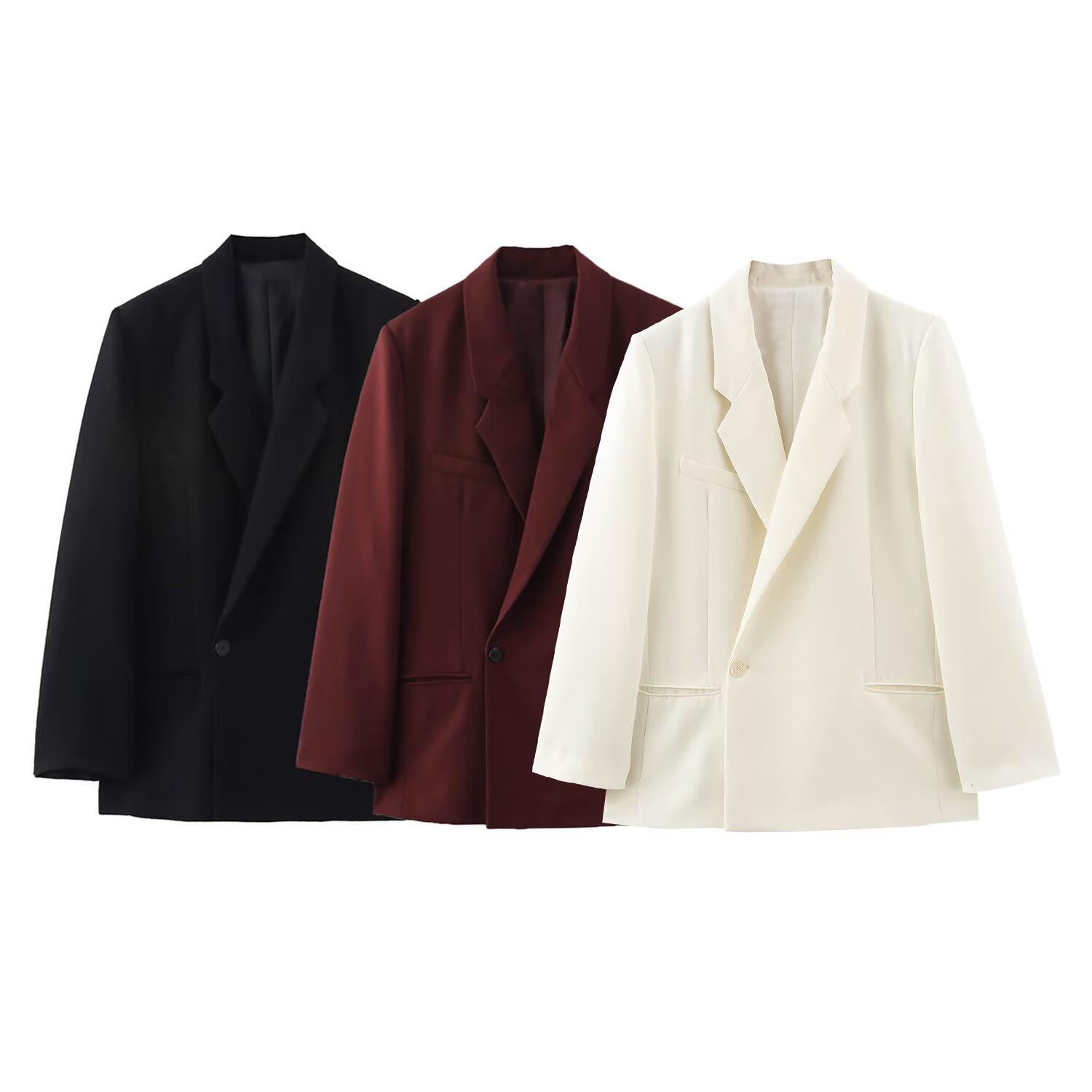 

TAOP&ZA Spring/Summer Women s One-Button Casual Blazer 2010719 M