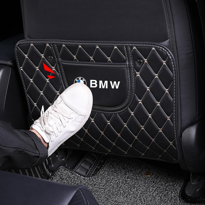 Car Seats Anti Kick Pad Seat Protection Cushion Sticker For BMW X1 X2 X3 X5 X4 X6 X7 iX3 F20 F10 F07 E70 E46 E90 E92 E60 E39 BV4