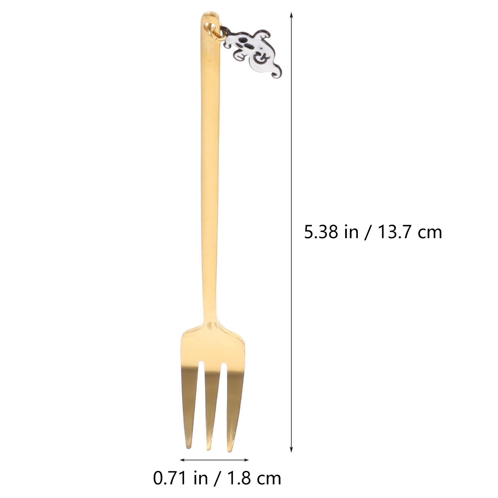 4 Pcs Coffee Spoon Pumpkin Tableware Stainless Steel Spoons Metal Decorate Household Dinnerware Golden Cake