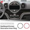 Écran de Commande Centrale de Voiture Anneau Décoratif Pour Mini Cooper F54 F55 F56 F57 F60 Clubman Countryman Accessoires Anneau Intérieur de Voiture