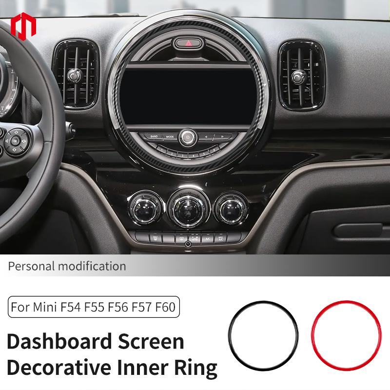 Car Central Control Screen Decorative Ring For Mini Cooper F54 F55 F56 F57 F60 Clubman Countryman Car Inner Ring Accessories