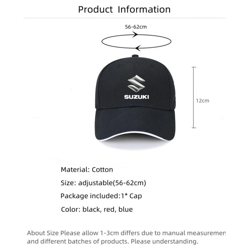 Hats Dad Hat Vintage cotton baseball cap Unisex Sports Cap for Suzuki Samurai S-Cross SX4 Swift XL-7 ALTO IGNIS Car Accessories