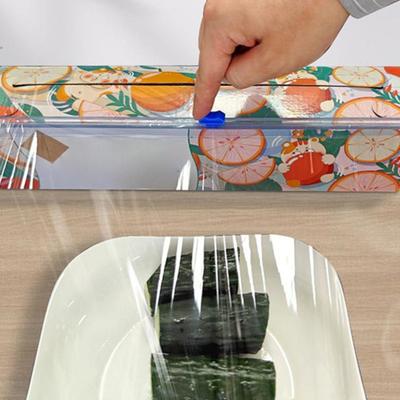 2/4/6Pcs Plastic Wrap Slide Cutter Two-way Food Wrap Roll Cutting Tools 13-Inch Foil Wax Paper Barbecue Baking Paper Parchment Paper Sliding Cutter