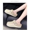 Women's Solid Color Clogs, Casual Plush Inner Lining Shoes, Lightweight and Comfortable Winter Shoes