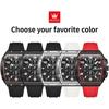 OLEVS Men's Stylish Chronograph Waterproof Multi-Function Watch with Silicone Strap White