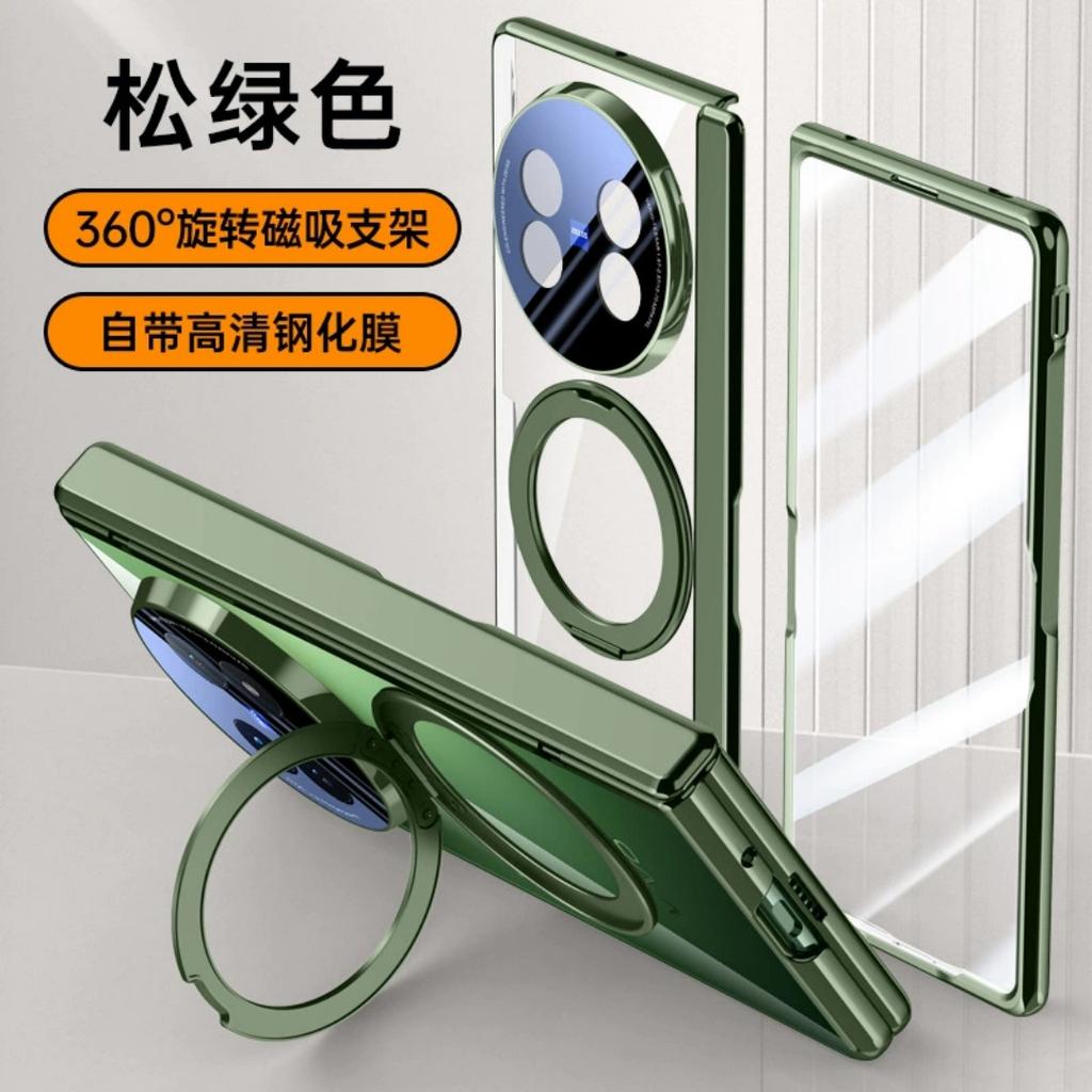 For Vivo X Fold 5  Fold5  Case Ultra Clear Magsafe Magnetic Kickstand Screen Hinge Lens Full Protection Cover