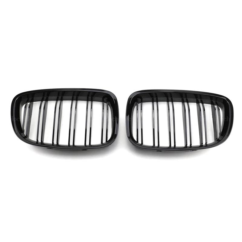For BMW 5 Series GT F07 2010-2015 New Look Car Grille Grill Front Kidney Glossy 2 Line Double Slat  Dual Line Racing Grilles