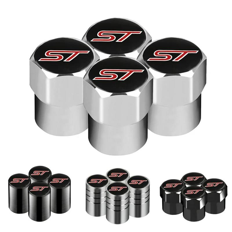 ST Line Style Tyre Valve Caps Air Stem Covers for Focus Kuga Explorer Edge Escape Ranger Bronco Valve Stems 1