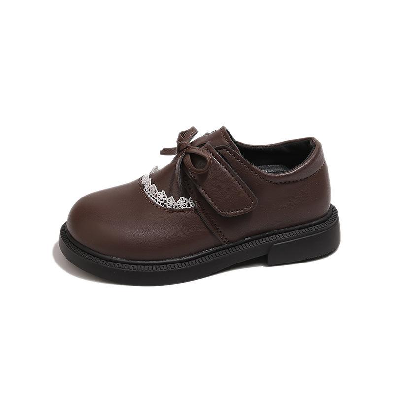 Girls Mary Jane Shoes Bow Princess Shoes Student Soft Sole Versatile Leather Shoes