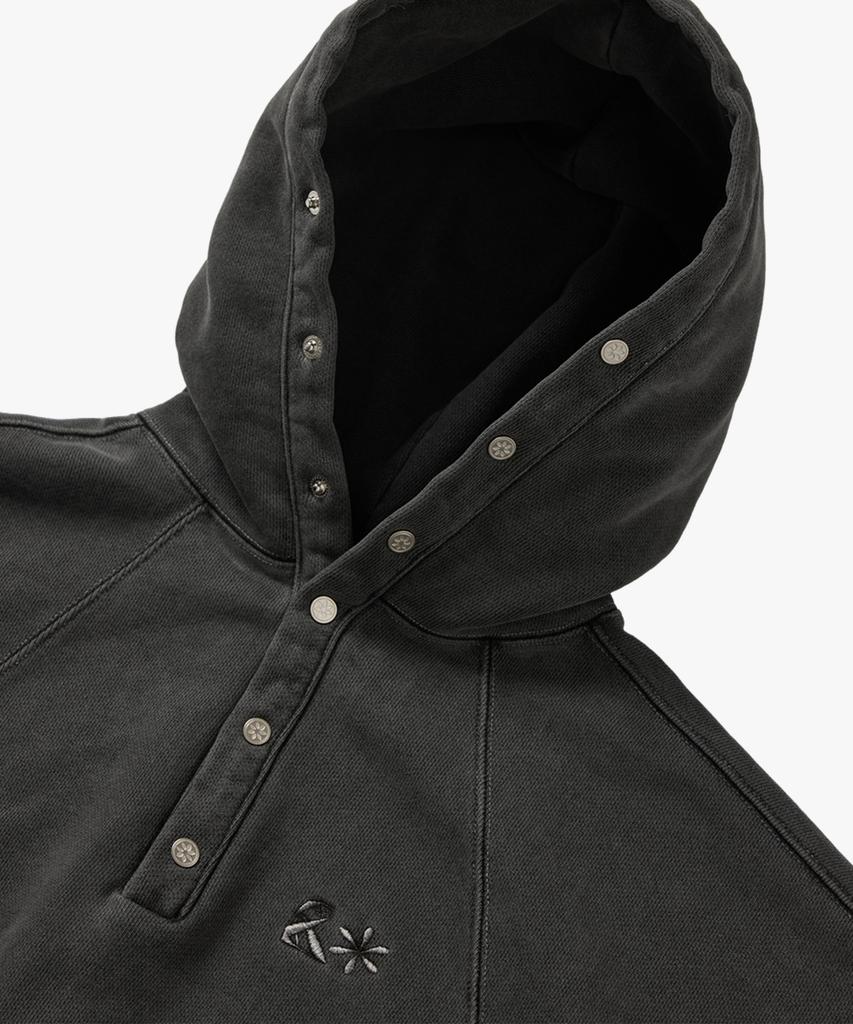 PIGMENT Heavy Sweat Button Hoodie_Charcoal : Radiant155