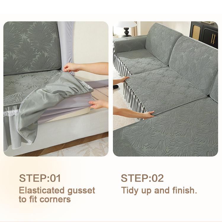 Sofa Cover Cover All-inclusive Universal Cover Fixed Non-slip Jacquard Sofa Cushion Four Seasons Universal Cushion Back Cover Hats