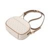 Michael Kors MK Jet Set Charm Monogram Fashion Commuter Canvas Crossbody Bag Small Women Bags Vanilla Acorn 32S1GT9C0B-149