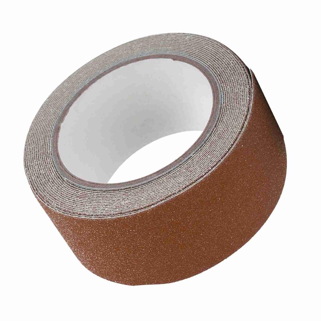 Buntes 5M*5cm PVC Anti-Rutsch Klebeband für Treppenstufen, Boden, Sicherheit, Dekoration (Braun)