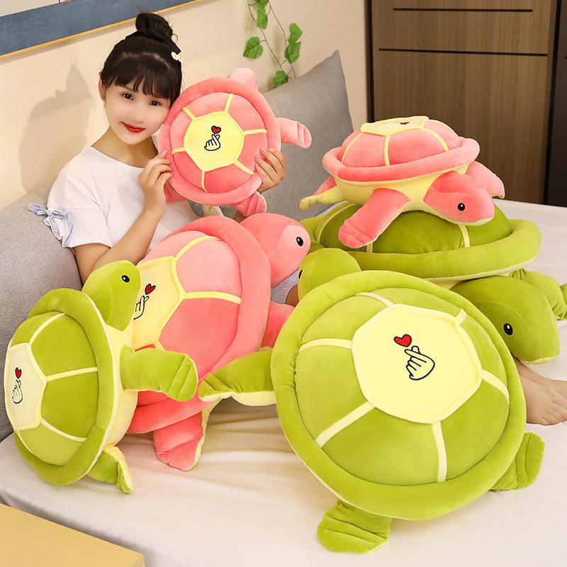 Shaped Adorable Heart Turtle Plush Toy Soft Down Cotton Sleep Kids Gift Doll