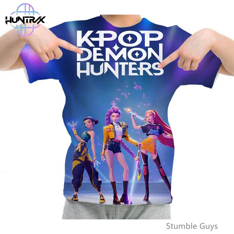 Anime clothing, men's and women's casual fashion, 3D short sleeved summer boy and girl T-shirt