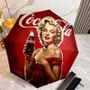Christmas Gift Halloween Theme Bear Truck Coca Cola umbrella is suitable for all seasons, including home travel and outdoor activities Y24