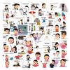 80pcs Cute Unlucky Emoji Stickers for Journals, DIY, Phones, and Laptops