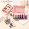 Liquid Eyeshadow Glitter Powder Fine Glitter Pearl Diamond Shiny Glitter Golden Sunshade Eye Shadow Liquid Glitter Eyeliner Set Box