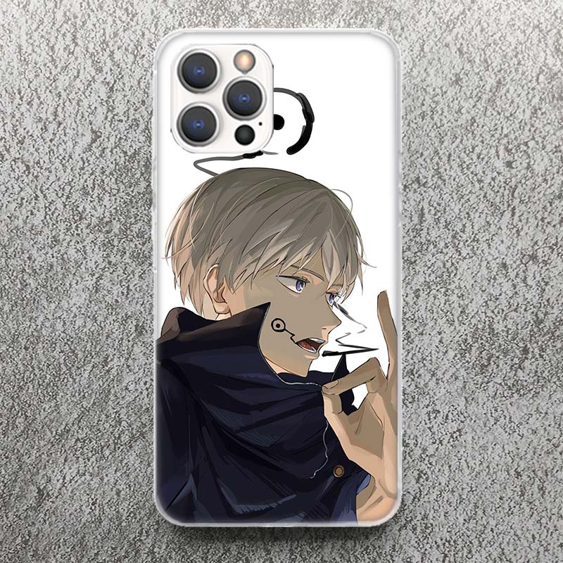Kaisen J-Jujutsu Inumaki Toge Phone Case For iPhone 13 12 Mini 11 Pro Max XS XR X Max 7 Plus 8 SE 6 6S 5 5S Soft Silicone Print